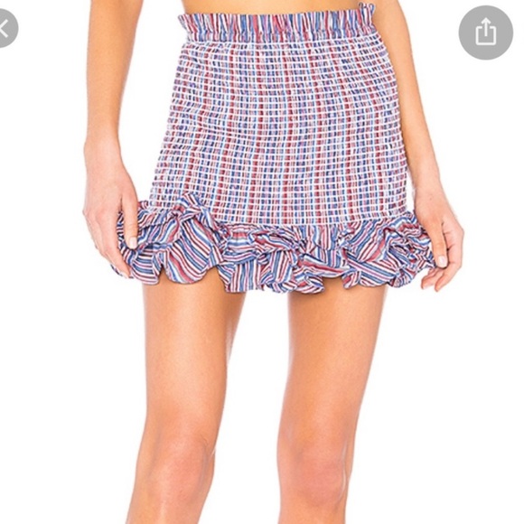 PETERSYN Barrett Smocked Mini Skirt - Picture 1 of 6